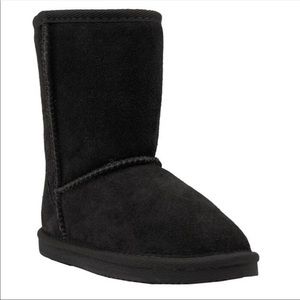 LAMO Girls Black Suede Short Boots
